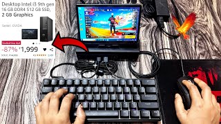 ₹2000 lowend chipest gaming PC i3 16gb ram graphic mini PC free fire PeakDo gaming console wireless [upl. by Dine306]