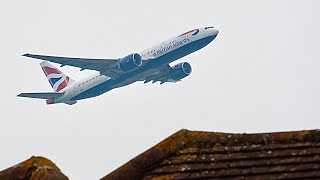 4K PLANESPOTTING FROM MY HOUSE  Departures from London Heathrow Airport  3rd November 2024  4K [upl. by Mohammed]