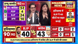 Jammu KashmirHaryana Election Vote Counting LIVE  Breaking News । BJP vs Congress  Result LIVE [upl. by Frederick]