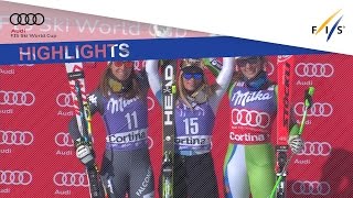 Highlights  Gut pips Goggia in Cortinas Downhill  FIS Alpine [upl. by Yremrej495]