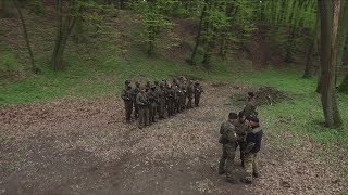 Paramilitary war training in Polish forests [upl. by Kristin]