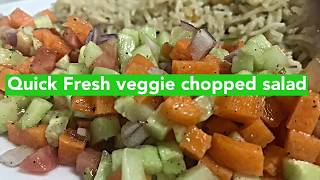 Mix Fresh Vgetables chopped salad YUMMY amp SIMPLE [upl. by Inek]