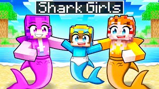 Adopted By SHARK GIRLS In Minecraft [upl. by Libenson]