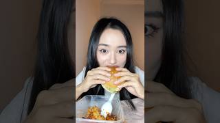 Lotteria burger mukbang burger mukbang koreanfood [upl. by Esil]