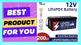 TEZE LiFePO4 12V 200Ah Battery Builtin BMS Rechargeable Solar Power System [upl. by Faxon]