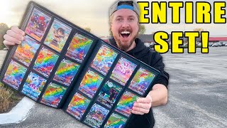 Trading for a 100 COMPLETE Evolving Skies Pokemon Card Binder [upl. by Atnomed]