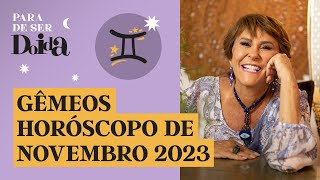 GÊMEOS  NOVEMBRO de 2023 MÁRCIA FERNANDES faz PREVISÕES para o SIGNO [upl. by Canice]