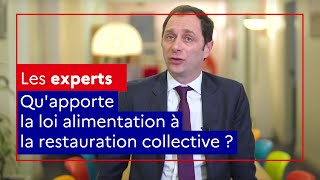 Quapporte la loi alimentation à la restauration collective [upl. by Quiteria]