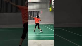 Learning Backcourt Lobbing and Netting autism badmintontraining [upl. by Nowujalo77]