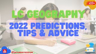 Leaving Cert Geography Predictions Advice amp Tips for the 2022 Geography Exam [upl. by Dnumsed]