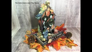 Tim Holtz Halloween Tiny House [upl. by Ellecram]