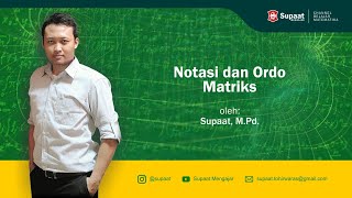 Notasi dan Ordo Matriks Matematika SMA [upl. by Devland]