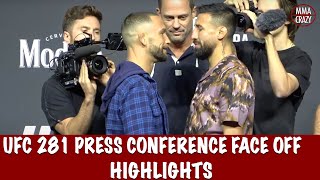 Full UFC 281 Press Conference Face Off Highlights [upl. by Ahsoj]