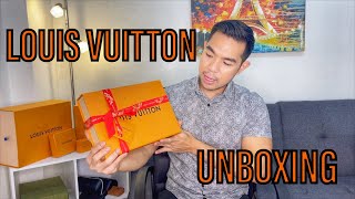 LOUIS VUITTON My Monogram Eclipse Scarf UNBOXING [upl. by Shandee865]