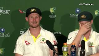 Bancroft gives his hilarious reaction to Jonny Bairstow headbutt  The Ashes on BT Sport [upl. by Skipper]