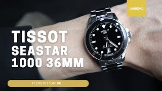 UNBOXING TISSOT SEASTAR 1000 36MM QUARTZ T1202101105100 [upl. by Mukund396]