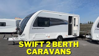 Swift Conqueror and Challenger 480 2 Berth Caravans [upl. by Baker]