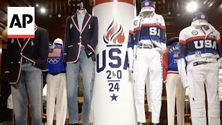 Ralph Lauren goes with blue denim jeans for Team USAs Olympic ceremony uniforms [upl. by Casandra]