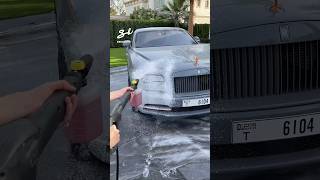 Time to give my RollsRoyce a good foam blasting 💦 rollsroyce supercar foam [upl. by Keyte]