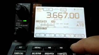 YAESU FT817 VS ICOM IC7100 QRM [upl. by Huber]