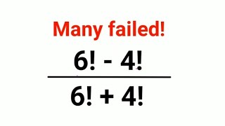 6  4 6  4 Many failed to do it ORALLYmaths mathematics factorial [upl. by Enaled816]