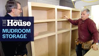 How to Build a Mudroom Storage Wall  This Old House [upl. by Etnoj468]