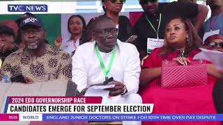 Edo Governorship Race Candidates Emerge for September Election [upl. by Dahraf]