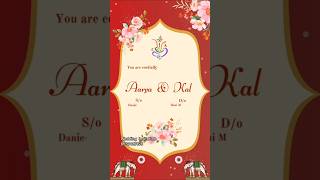 wedding invitation trending shortfeed weddinginvitation [upl. by Jena254]