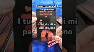 💖CANALIZZAZIONE DEL SUO PENSIERO💖 Lettura carte tarocchi amore interattivi online oggi rituali [upl. by Nodarse]