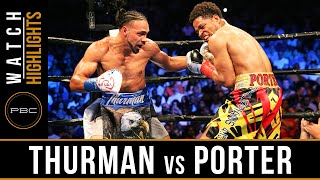 Thurman vs Porter HIGHLIGHTS June 25 2016  PBC on CBS [upl. by Normie]