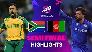 Afghanistan vs South Africa Highlights  ICC T20 World Cup 2024 1st Semi Final Highlights [upl. by Gnuj]