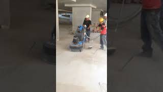 REMOVAL OF CEMENT LAITANCE AND CONCRETE DROPPINGS ON CONCRETE FLOOR SLAB IN MALAYSIA [upl. by Sedgewake]