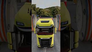 Yellow Segra Truck with Long container beamngdrive gaming beamng [upl. by Dorotea]