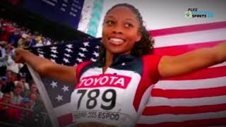 Allyson Felix US womens 4x400 meter relay team in Olympics [upl. by Eitsim]