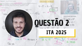 ITA 2025 1ª Fase Questão 2 [upl. by Quirita]