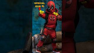 What Did Kidpool use to shoot 😂 deadpoolandwolverine marvel deadpool mcu [upl. by Yrroc737]