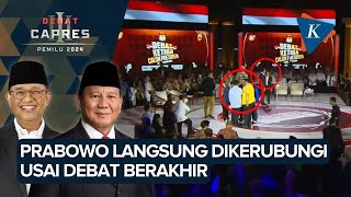 Debat Capres Selesai AniesCak Imin Turun Podium Prabowo Langsung Dikerubungi [upl. by Latif]