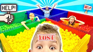 Fun Games Turn Into LOST BrotheR In Ball PiT [upl. by Annelg]