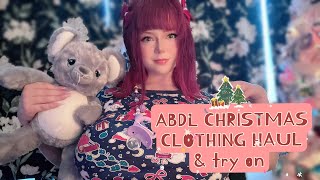 Onesiesdownunder ABDL littlespace xmas clothing haul amp try on [upl. by Anelliw]