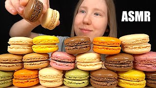 ASMR MACARON PARTY MUKBANG No Talking Eating Sounds [upl. by Annuhsal196]