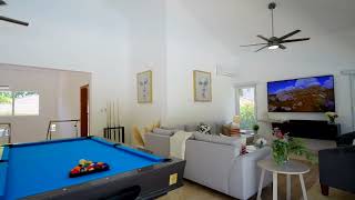 VacationDominican  New Modern Rental Villa in Residencial Hispaniola \ 4 Master Bedrooms w King Bed [upl. by Aneerbas]