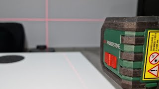 Parkside Cross line laser PKLL 7 E4  Lidl  unBoxing amp Test 📦 [upl. by Caressa]