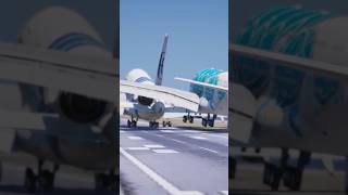 quotAirbus Lands on Top of Another Airbus in Shocking Airport Incidentquot [upl. by Miquela425]