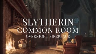 Slytherin Common Room ASMR Ambience  Overnight Fireplace  Hogwarts Legacy [upl. by Atteloiv239]