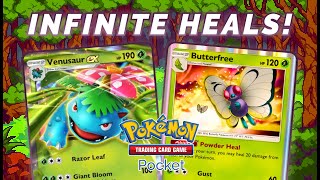 This Venusaur deck has INFINITE HEALS ⭐  Pokémon Pocket Gameplay [upl. by Elumas6]