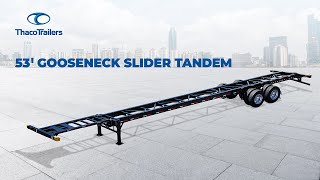 Thaco Trailers 53’ Gooseneck Slider Tandem [upl. by Yessydo]