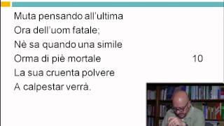 5 Maggio 1821  prima parte  Alessandro Manzoni  Lezioni di letteratura dell800  29elode [upl. by Schuman652]