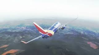 Southwest Flight 1380 — Landing Animation animation landing plane shocking [upl. by Hettie431]