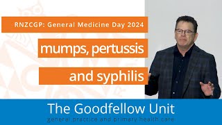 Mumps pertussis and syphilis General Medicine Day 2024 [upl. by Enirehs]