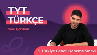 Endemik Yayınları 20232024 3 TG Deneme Sınavı TYT  Türkçe Video Çözümlü Cevap Anahtarı [upl. by Rehpetsirhc]